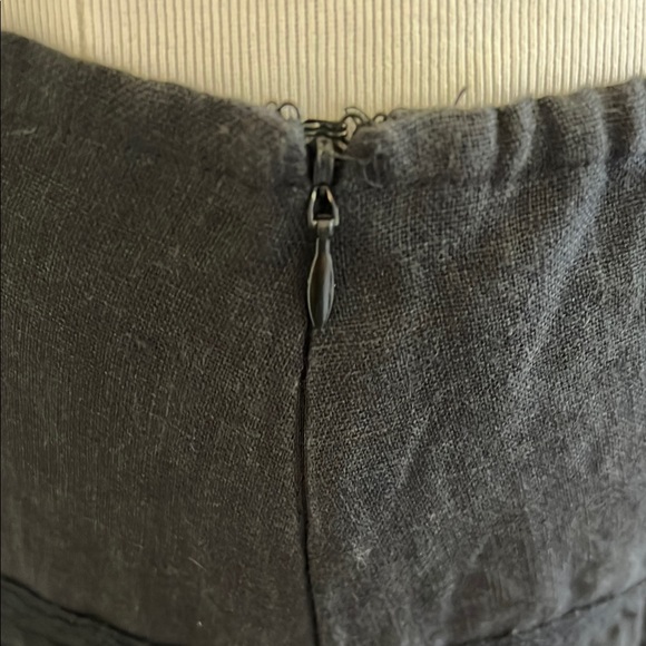 Sundance Linen Noonday To Nightfall Black Lace Midi Skirt - Picture 4 of 6